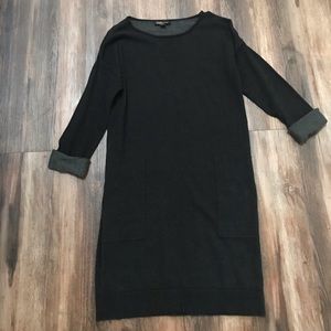Grey sweater dress